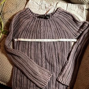 Sweater.  Dark tan or beige. Very cute in great condition.